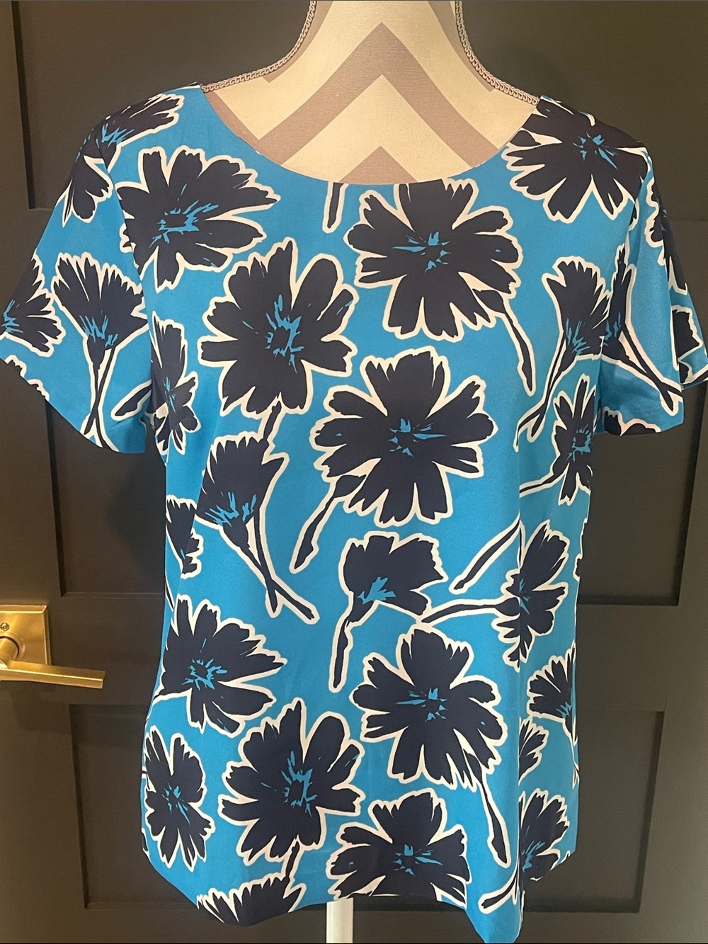 J.Crew Floral Feminine Short Sleeve Blouse Size S